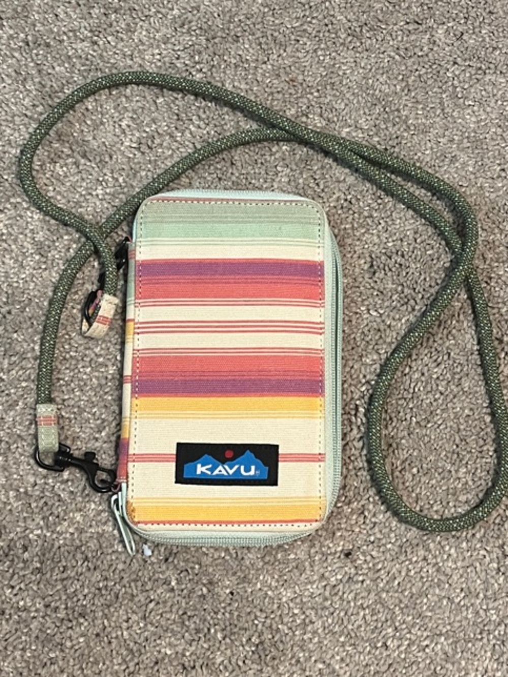 Kavu Stripe Crossbody Wallet